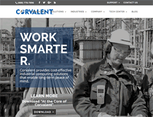 Tablet Screenshot of corvalent.com